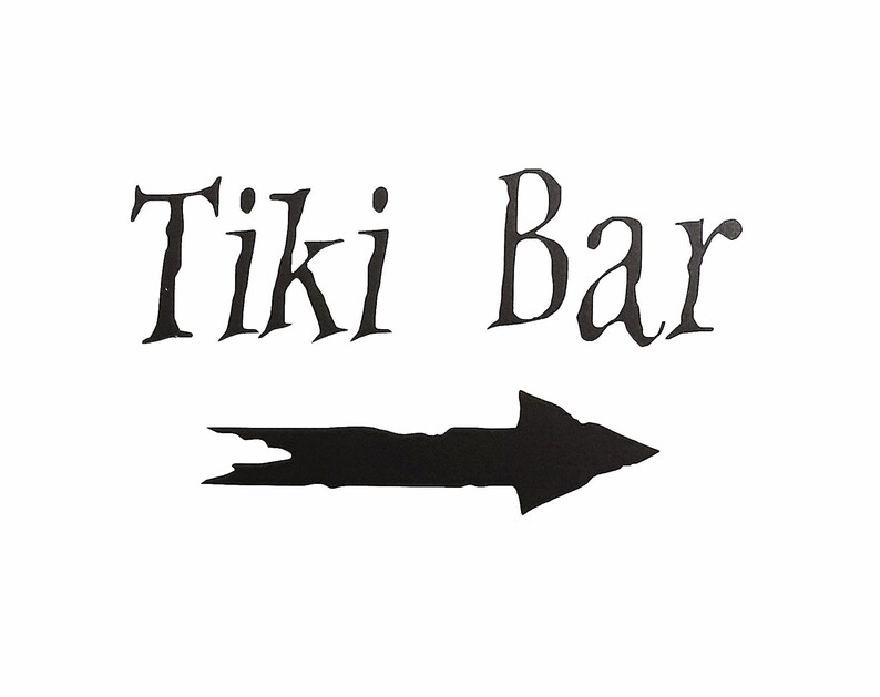 Tiki Bar Die-cut Vinyl Decal / Sticker ** 4 Sizes ** 
